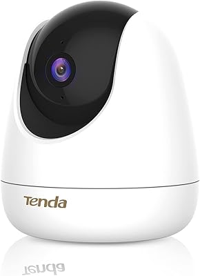 Caméra de sécurité intérieure wifi tenda 2,5k/4mp avec mode filaire, caméra ip