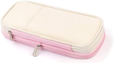 Tomface grand sac de rangement pour crayons avec fermeture éclair organisateur