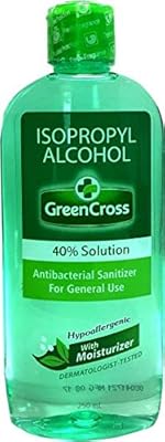 Solution d'alcool isopropylique à 40 % de green cross avec hydratant, 250 ml