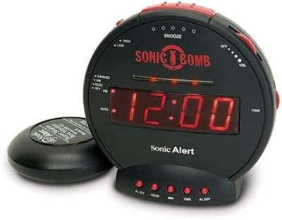 Réveil à bombe sonique ultra puissant gemark avec contrôle de tonalité