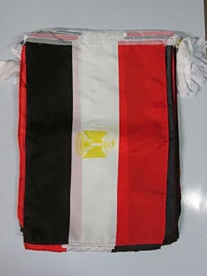 Az flag guirlande de 12 mètres egypte 20 drapeaux 18'' x 12''