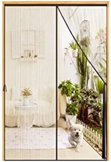 Rideau de porte magnétique en maille anti-insectes the white shop - adapté aux