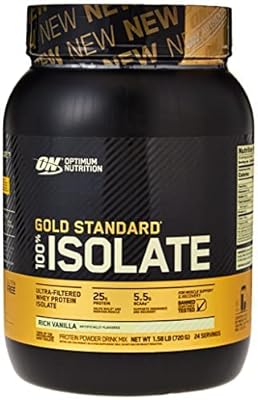 Optimum nutrition gold standard 100 % isolat de protéine de lactosérum - enrichi