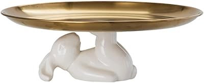 Assiette lapin en céramique, support à gâteau lapin, assiettes décoratives pour collations
