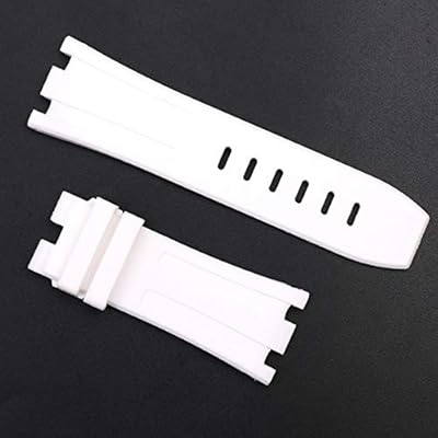 Bracelet de montre - bande de caoutchouc pour hommes de 28 mm, fermoir