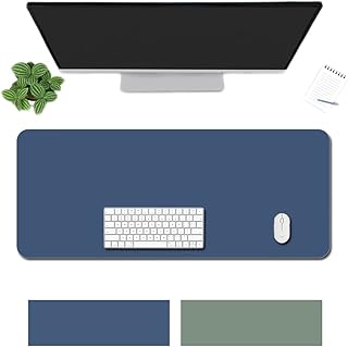 Grand sous-main de bureau, tapis de souris en cuir pu, antidérapant, imperméable, protection