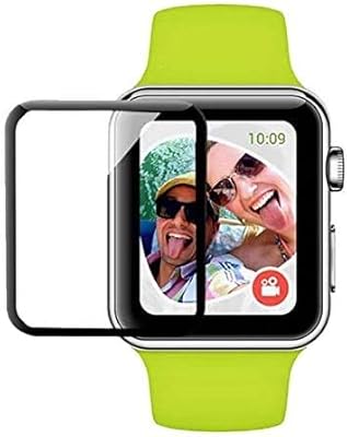 Margoun pour apple watch 44 mm protecteur d'écran 3d couverture complète en verre