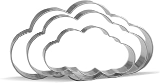 Ensemble d'emporte-pièces nuage - 4,7", 3,7", 3,6" - 3 pièces - acier inoxydable