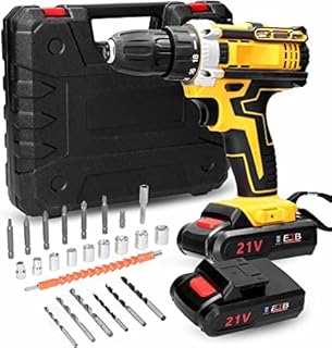Ensemble de perceuse électrique sans fil 21 v, 24 pièces, perceuse électrique à