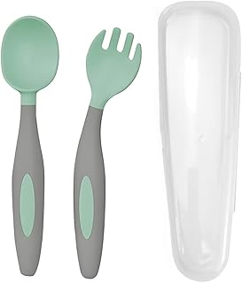 Ensemble d'auto-alimentation super mama baby cuillère et fourchette pour bébé outils pour bébé