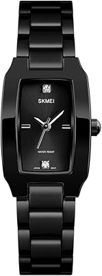 Montres pour femmes et dames simple carré en acier inoxydable design de mode