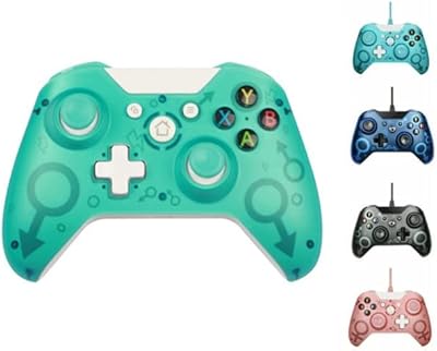 Manette de jeu filaire usb amerteer pour xbox one/one s/one x/one elite/windows pc