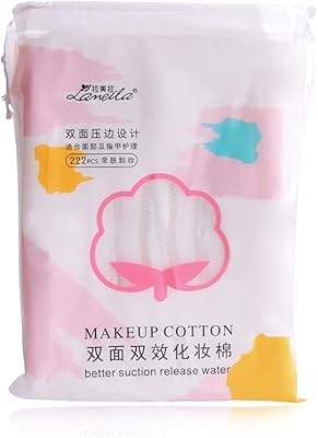 Tampons de coton doux de luxe pour démaquiller le visage, 222 pièces, coton