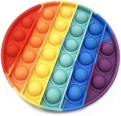 Jouet ecv rainbow circle fidget push pop bubbles pour enfants et adultes