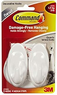 Patère command plastique blanc