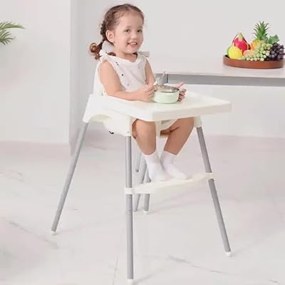 Chaise haute, ruqiwemi babyclub réglable en hauteur et repose-pieds, siège rehausseur d'alimentation