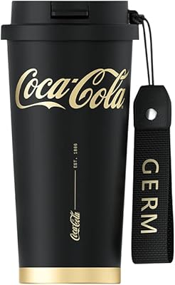 Tasse à café germ coca-cola avec paille 18 oz avec couvercle 2