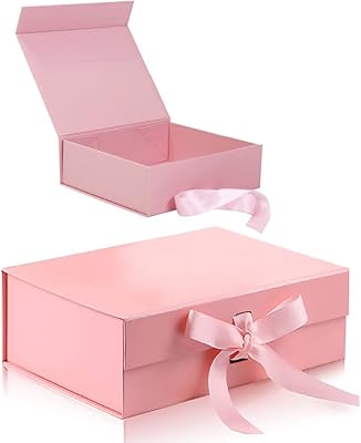 Coffret cadeau magnétique avec ruban taille m 26x17x11cm coffrets cadeaux pour emballage