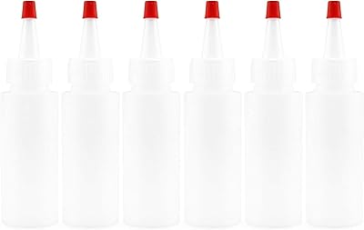 Bouteilles pressables en plastique hdpe de 2 oz avec embouts yorker