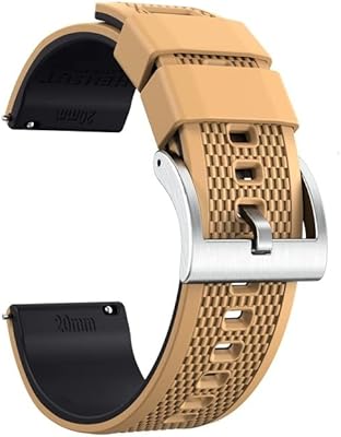 Bracelets de montre hemsut en silicone, bracelet de montre intelligent en caoutchouc à dégagement rapide de 18 mm, 20 mm, 22 mm, pour homme et femme, remplacement doux. Diaytar : Le discount intelligent pour consommateurs avisés