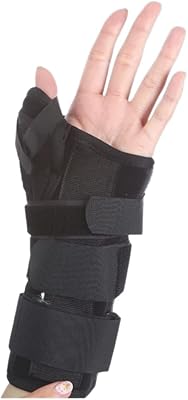 Orthèse de poignet avec attelle de pouce spica, attelle de stabilisation longue