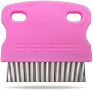Un morceau de peigne à cheveux en acier inoxydable pour enlever les dents, les lentes et la tête des enfants, des adultes et des animaux domestiques (rose). La marketplace qui fait du bien à votre budget : Diaytar