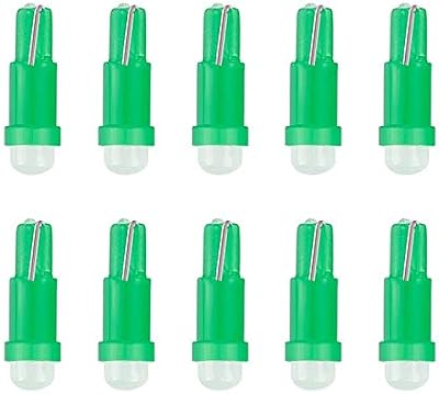 Soldottm 10 pièces t5 12v led 1 smd éclairage intérieur de voiture
