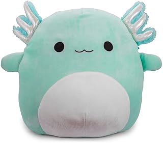 Squishmallow kelly toy official collectible sea life soft ocean fish (anastasia axolotl, 10")