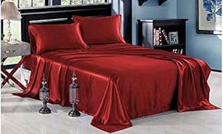 Kanak textiles parure de lit 6 pièces en satin ultra doux et soyeux
