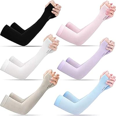 6 paires de manchons de refroidissement avec protection uv maxi bester pour femmes