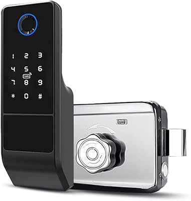 Serrure de porte intelligente wifi, serrure intelligente 5 en 1 pour déverrouiller un smartphone