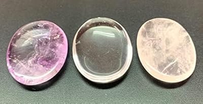Crystalmiracle lot de sept chakras cabochons ovales en cristal de guérison bien-être énergie