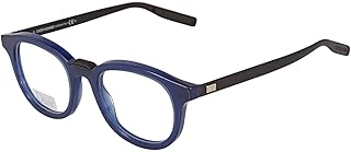 Lunettes médicales rondes home demo pour hommes - noir 198 0nxg 48/21, bleu/noir