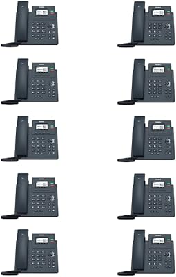 Téléphone ip yalink sip-t31g [pack de 10] 2 comptes pour les appels internet.