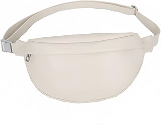 Sac banane décontracté pour femme en cuir pu, petit sac banane de couleur