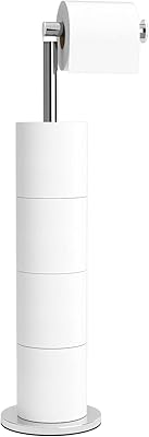 Porte-papier toilette pliable ocuz® porte-papier sur pied rangement de papier en acier