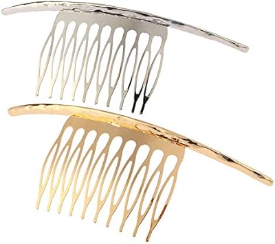 2 pièces en alliage 10 dents peigne français pour mariage douche