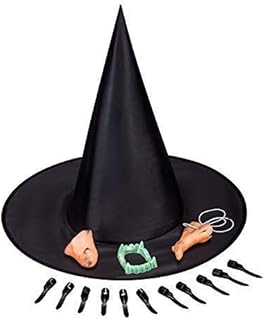 Cxdy kit de sorcière 5 en 1 pour halloween cosplay party (nez, chapeau, menton, dents et ongles). La marketplace qui fait du bien à votre budget : Diaytar