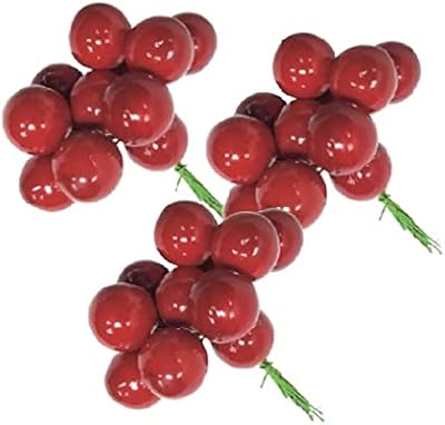 Ensemble de 6 pièces de baies rouges magiques de noël 14" multicolore 21484