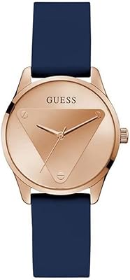 Montre analogique pour femme avec cadran en or rose de la collection emblem
