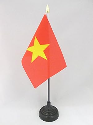 Flag drapeau de table vietnam 15 x 10 cm petits