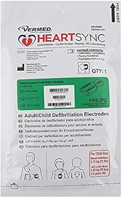 Électrodes de défibrillateur multifonctions électrodes dae (1 paire) compatibles avec philips pour adultes