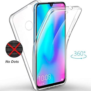 Coque 360 ​​ultra fine pour huawei p smart 2019 [protection avant et arrière] [entièrement transparente sans points] [double silicone] [tpu fin] [couverture avant et arrière p smart 2019] [transparent] pour huawei p smart 2019. Diaytar : Des prix mini pour un service maxi