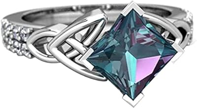 Bague de personnalité vintage bluestone jewelry ring fiançailles (no. 7) durable