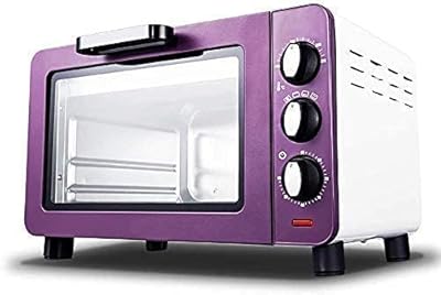 Mini four 15l, mini four électrique noir avec minuterie, petit four électrique