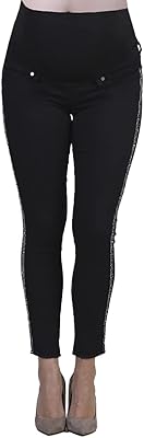 Femme 520264bla - jean court noir avec ceinture fantaisie 42 gris, gris, 42