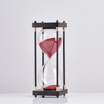 Sablier de 30 minutes, grand sablier, chronomètre silencieux décoratif pour hommes/femmes, minuterie