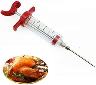 1 paquet de seringue d'injecteur de marinade en plastique avec aiguille à viande