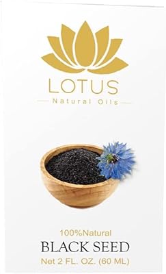 Huile de graines noires naturelle de lotus avec compte-gouttes 100% naturel-60 ml