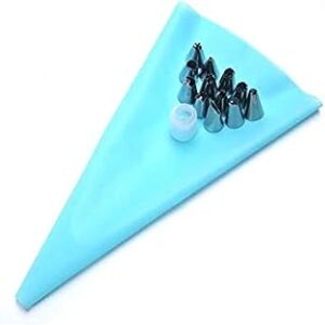 Buses de glaçage en silicone réutilisables avec 16 buses, outils de décoration de gâteaux (bleu, 16 pièces). L'expérience e-commerce réinventée par Diaytar au Sénégal